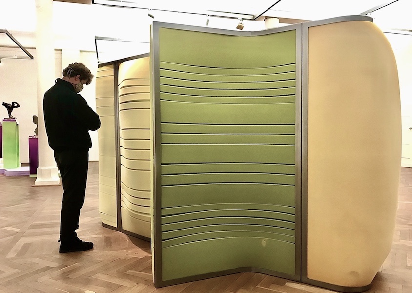 Claudia Piepenbrock, installation view â€ºtwittering machineâ€¹, 2020, Galerie Burg im Volkspark, Halle/Saale

